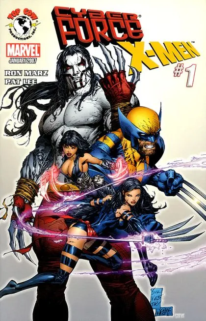 Cyberforce / X-Men #1 comic book cover, 2007