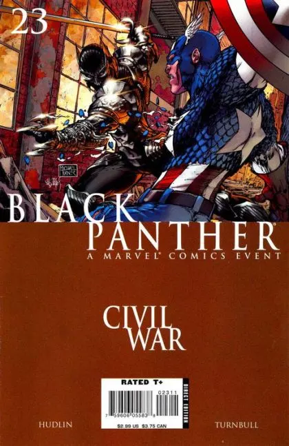 Black Panther, Vol. 4 #23 Michael Turner Regular comic book cover, 2007