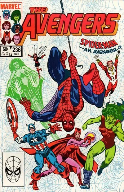 The Avengers, Vol. 1 #236 Direct Edition comic book cover, 1983