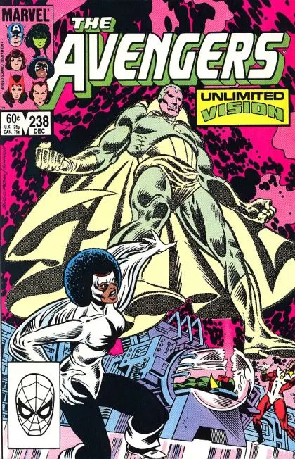 The Avengers, Vol. 1 #238 Direct Edition comic book cover, 1983