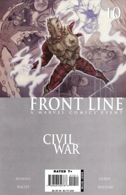 Civil War: Front Line #10 comic book cover, 2006