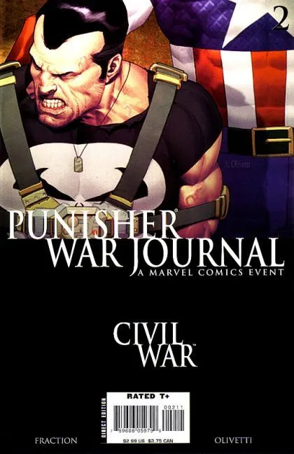 Punisher War Journal, Vol. 2 #2 Direct Edition comic book cover, 2006