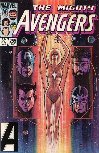 The Avengers, Vol. 1 #255 Direct Edition comic book cover, 1985