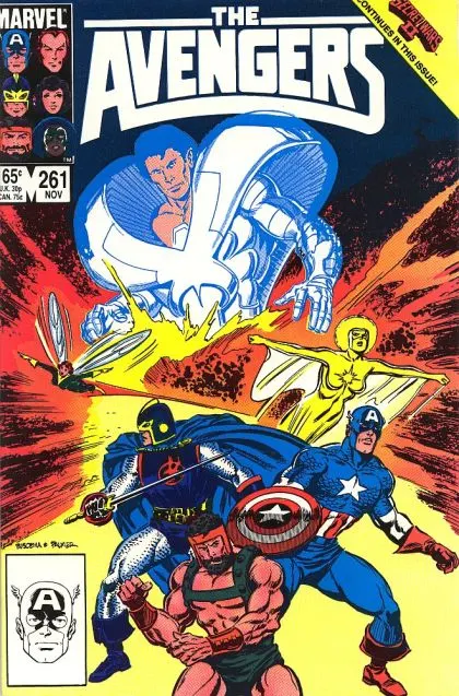 The Avengers, Vol. 1 #261 Direct Edition comic book cover, 1985