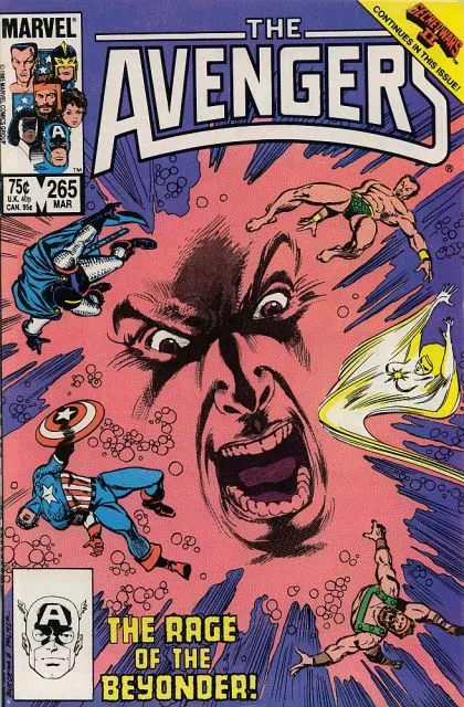The Avengers, Vol. 1 #265 Direct Edition comic book cover, 1986