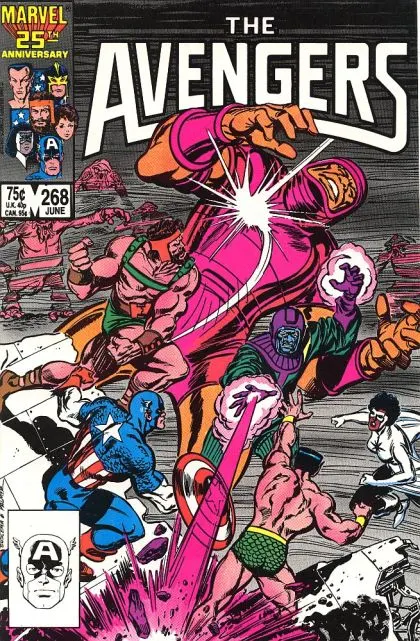 The Avengers, Vol. 1 #268 Direct Edition comic book cover, 1986