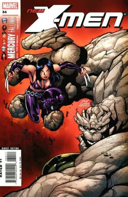 New X-Men (Academy X) #34 Direct Edition comic book cover, 2007