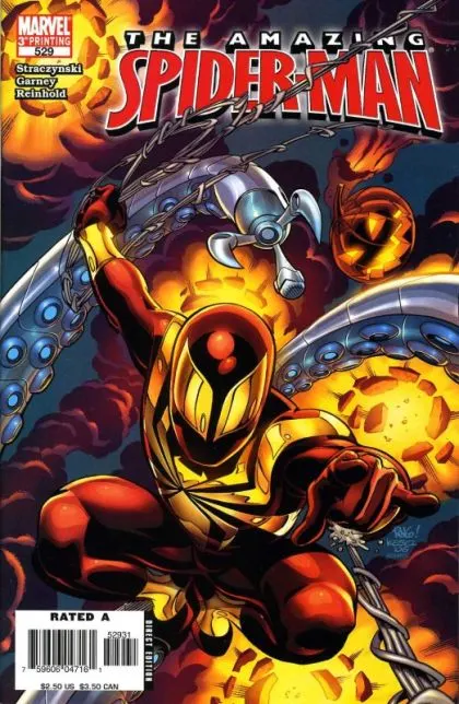 The Amazing Spider-Man, Vol. 2 #529 3rd Printing Mike Wieringo comic book cover, 2006