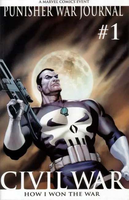 Punisher War Journal, Vol. 2 #1 2nd Printing comic book cover, 2007