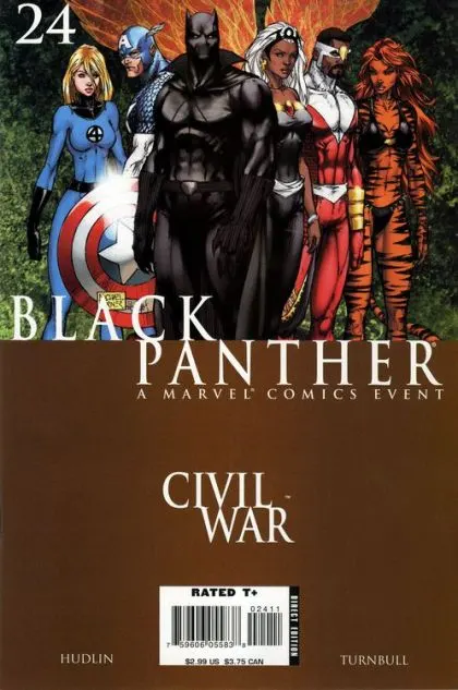 Black Panther, Vol. 4 #24 Michael Turner Regular comic book cover, 2007