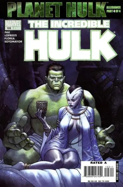 The Incredible Hulk, Vol. 2 #103 Direct Edition comic book cover, 2007