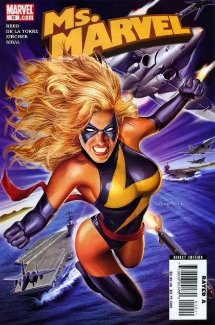 Ms. Marvel, Vol. 2 #12 Greg Horn Regular comic book cover, 2007