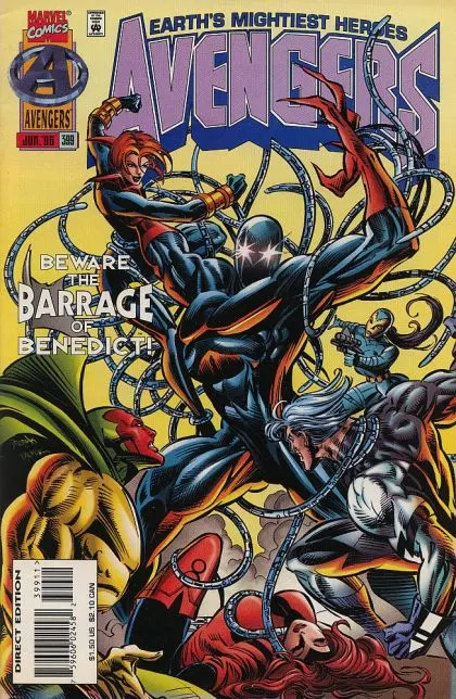 The Avengers, Vol. 1 #399 Direct Edition comic book cover, 1996