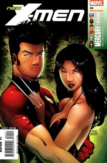 New X-Men (Academy X) #35 Direct Edition comic book cover, 2007