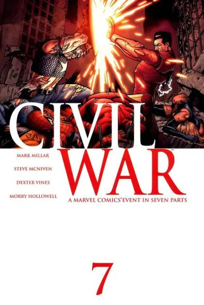 Civil War, Vol. 1 #7 Steve McNiven Regular comic book cover, 2007