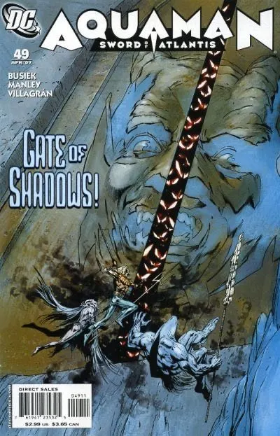 Aquaman: Sword of Atlantis #49 comic book cover, 2007