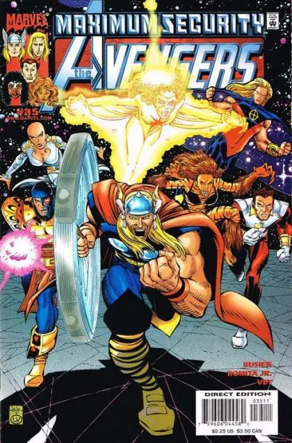 The Avengers, Vol. 3 #35 Direct Edition comic book cover, 2000