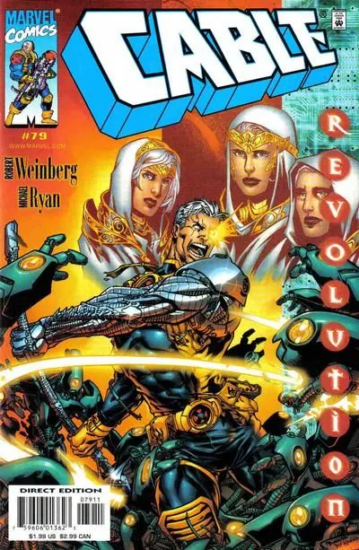 Cable, Vol. 1 #79 Direct Edition comic book cover, 2000