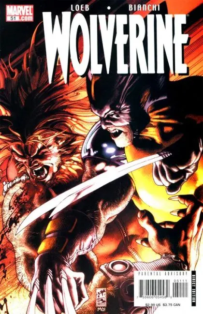 Wolverine, Vol. 3 #51 Direct Edition comic book cover, 2007