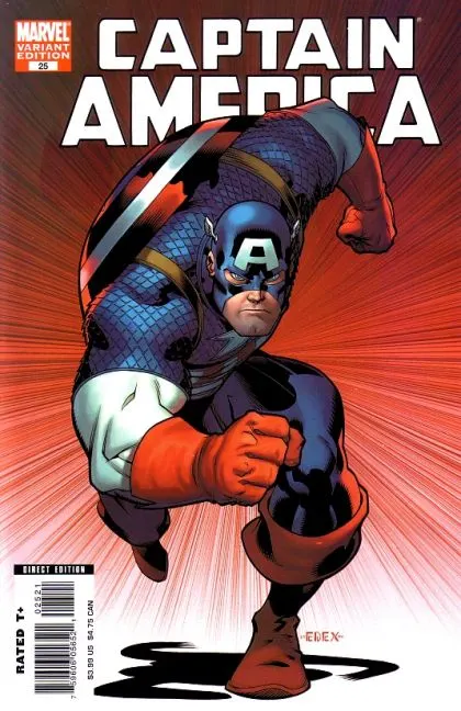 Captain America, Vol. 5 #25 Ed McGuinness Incentive Variant (1:10) comic book cover, 2007