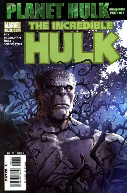 The Incredible Hulk, Vol. 2 #104 Direct Edition comic book cover, 2007