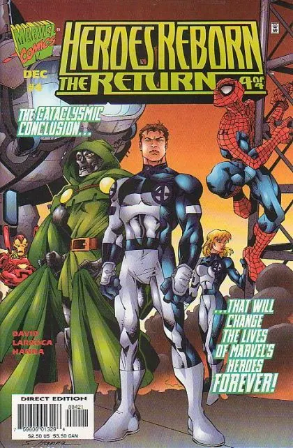 Heroes Reborn: The Return #4 Variant Cover comic book cover, 1997