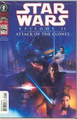 Star Wars: Episode II - Attack Of The Clones #1 Regular Edition comic book cover, 2002