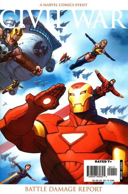 Civil War: Battle Damage Report #1 Edward McGuinness Regular comic book cover, 2007