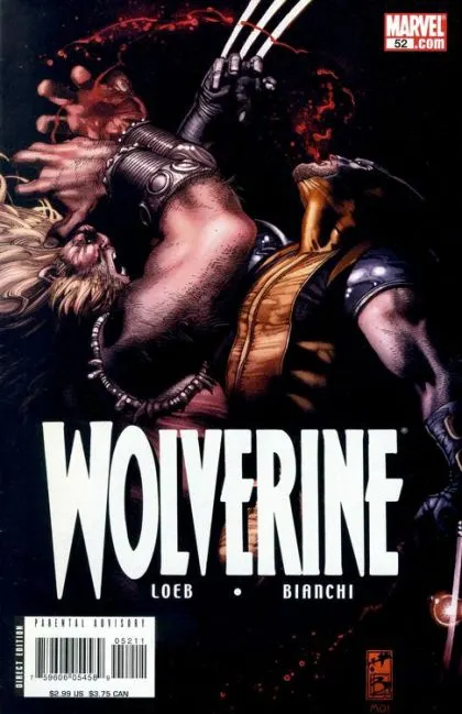 Wolverine, Vol. 3 #52 Direct Edition comic book cover, 2007