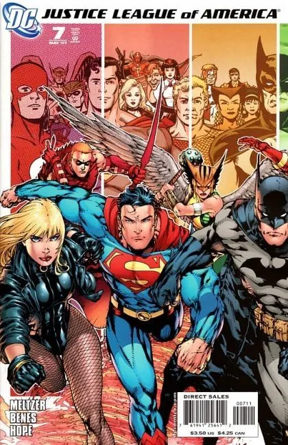 Justice League of America, Vol. 2 #7 Ed Benes Regular comic book cover, 2007