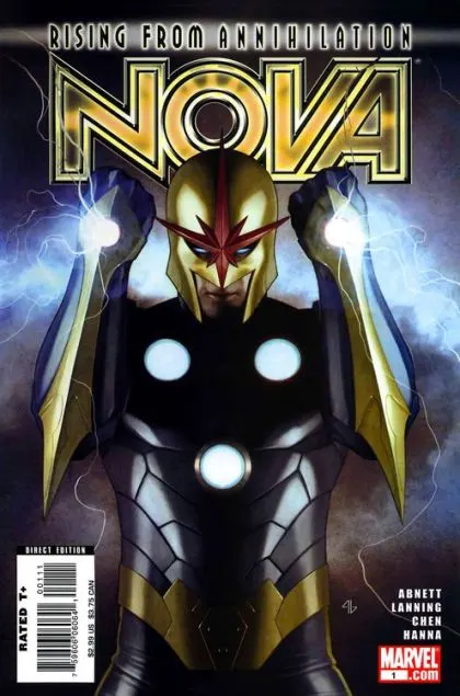 Nova, Vol. 4 #1 comic book cover, 2007
