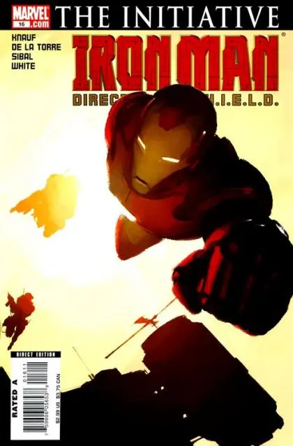 Iron Man, Vol. 4 #16 Direct Edition comic book cover, 2007