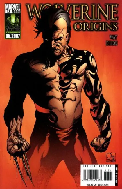 Wolverine: Origins #13 Joe Quesada Regular comic book cover, 2007