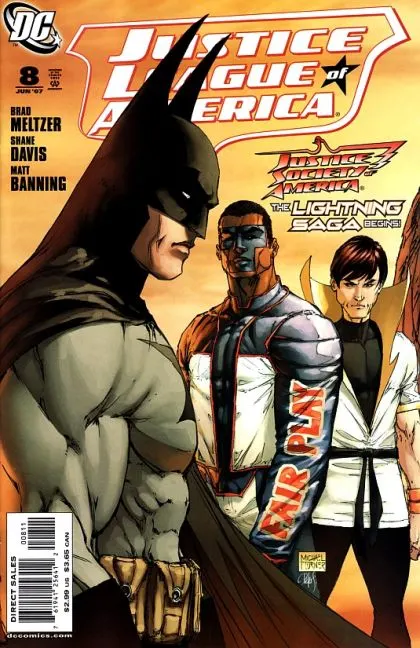 Justice League of America, Vol. 2 #8 Michael Turner Regular comic book cover, 2007