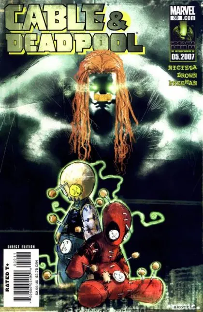 Cable & Deadpool #39 Skottie Young Regular comic book cover, 2007