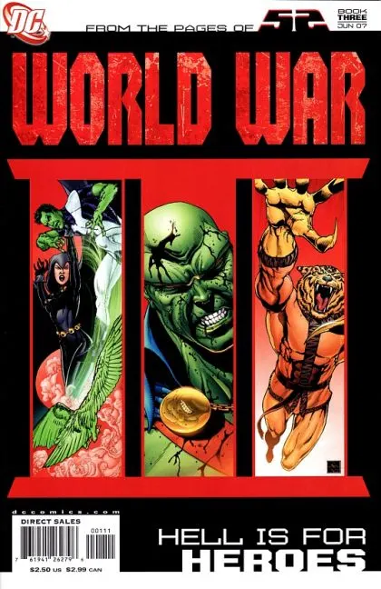 52/WWIII #3 comic book cover, 2007