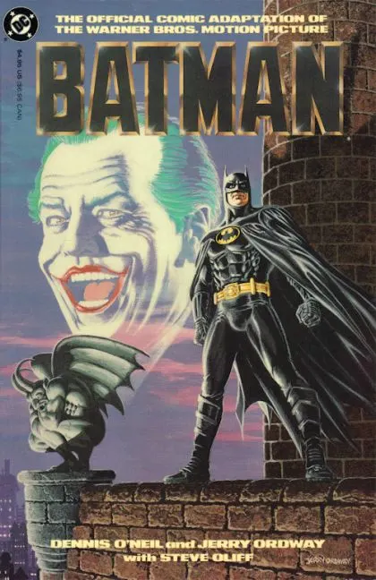 Batman: The Official Comic Adaptation #1 Direct Edition - Deluxe comic book cover, 1989