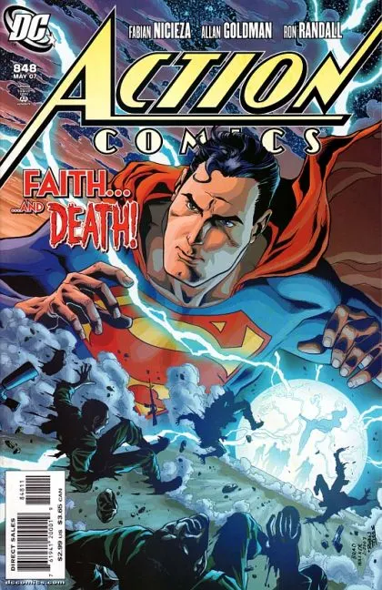 Action Comics, Vol. 1 #848 Direct Edition comic book cover, 2007