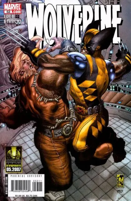 Wolverine, Vol. 3 #53 Direct Edition comic book cover, 2007