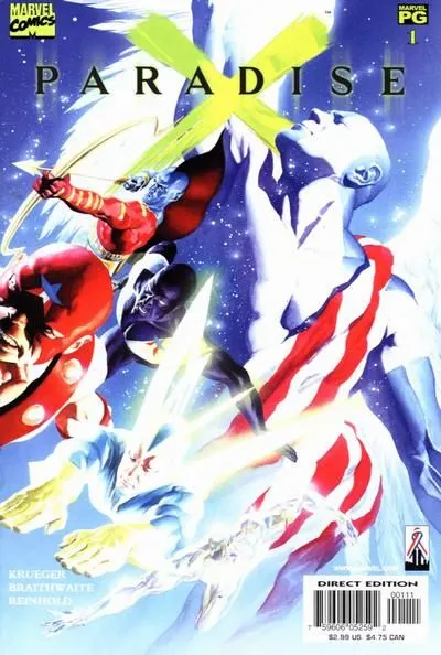 Paradise X #1 comic book cover, 2002