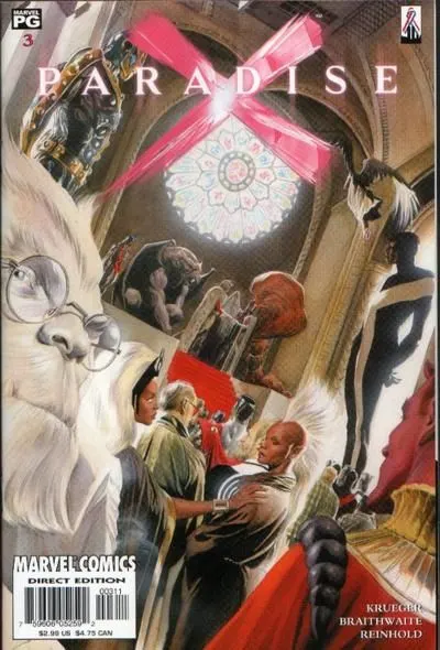 Paradise X #3 comic book cover, 2002