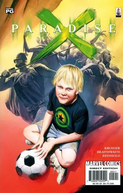 Paradise X #5 comic book cover, 2002