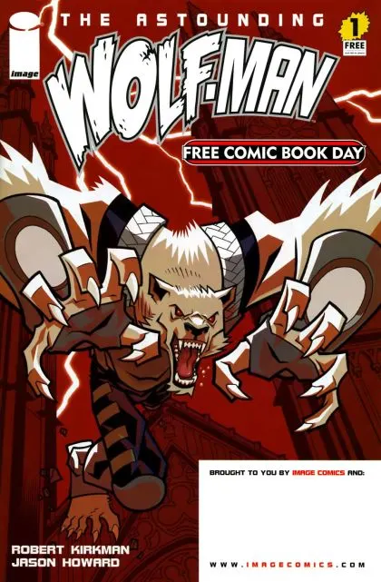 The Astounding Wolf-Man #1 FCBD 2007 comic book cover, 2007