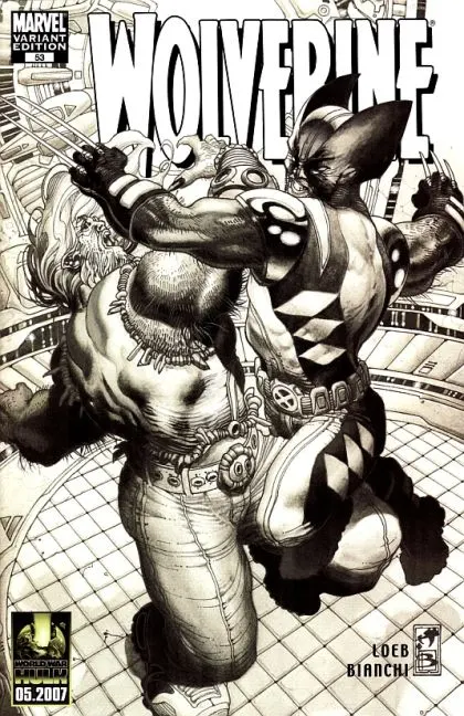 Wolverine, Vol. 3 #53 Black & White Edition comic book cover, 2007