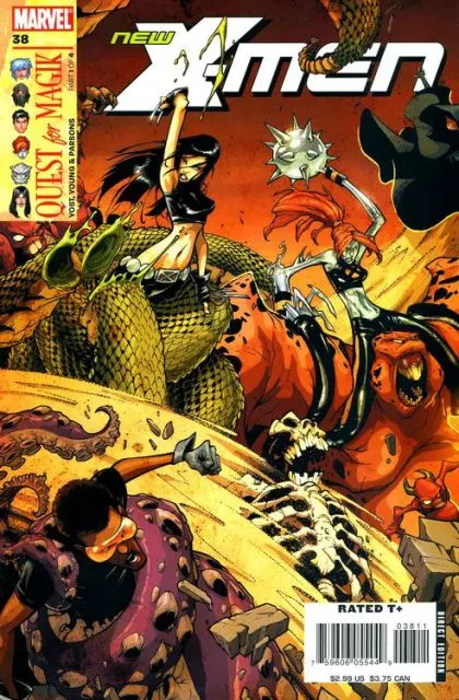New X-Men (Academy X) #38 Direct Edition comic book cover, 2007
