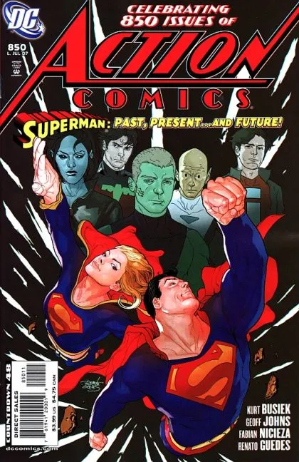 Action Comics, Vol. 1 #850 Direct Edition comic book cover, 2007