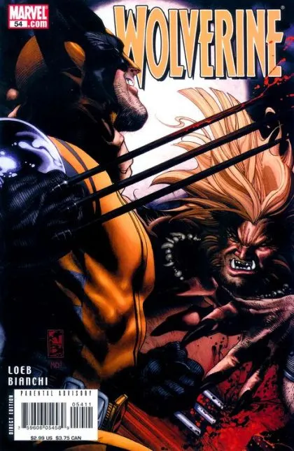 Wolverine, Vol. 3 #54 Direct Edition comic book cover, 2007