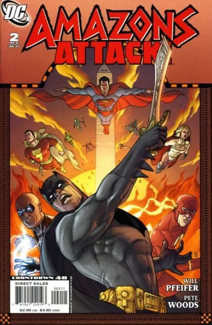 Amazons Attack, Vol. 1 #2 comic book cover, 2007
