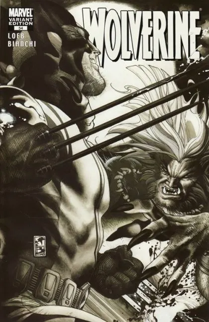 Wolverine, Vol. 3 #54 Black & White Edition comic book cover, 2007