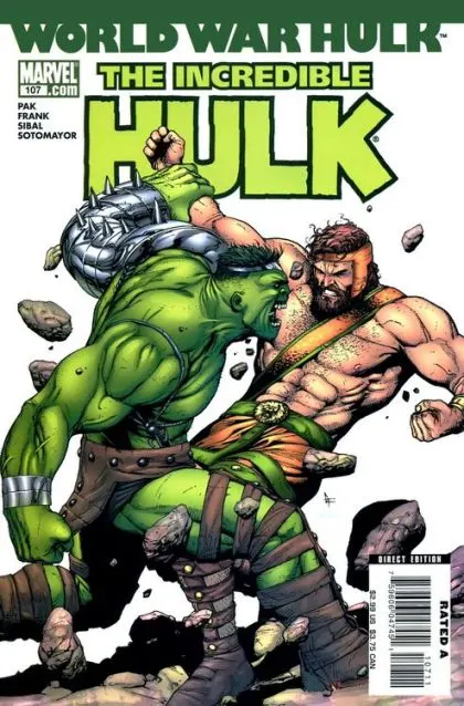 The Incredible Hulk, Vol. 2 #107 Direct Edition comic book cover, 2007